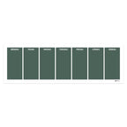 Weekly wall planner (91x30 cm), dark green