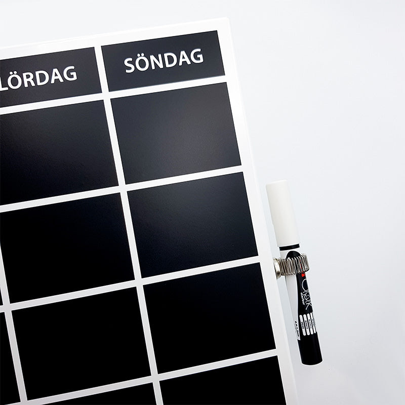 Wallsticker planeringstavla, vecka (60×40 cm)