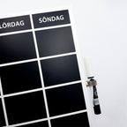 Wallsticker planeringstavla, vecka (60×40 cm)