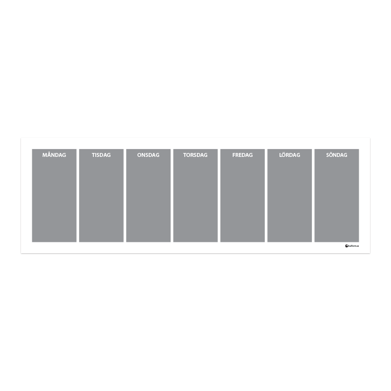 Wall planner, week (91x30 cm)