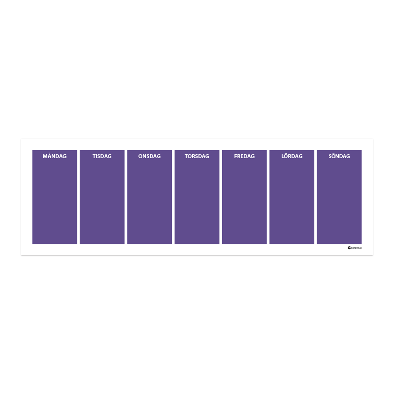 Wall planner, week (91x30 cm)