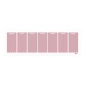 Weekly wall planner (91x30 cm), pastel pink