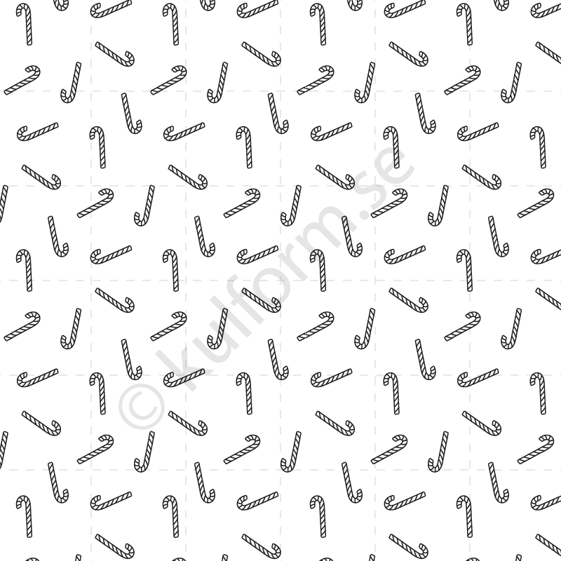 Presentpapper, polkagrisar