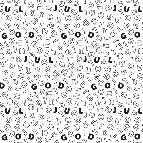 Christmas wrapping paper with letters - MERRY CHRISTMAS