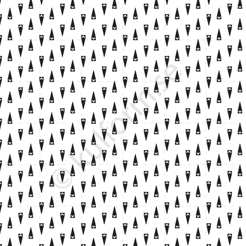Graphic pattern with small Santas