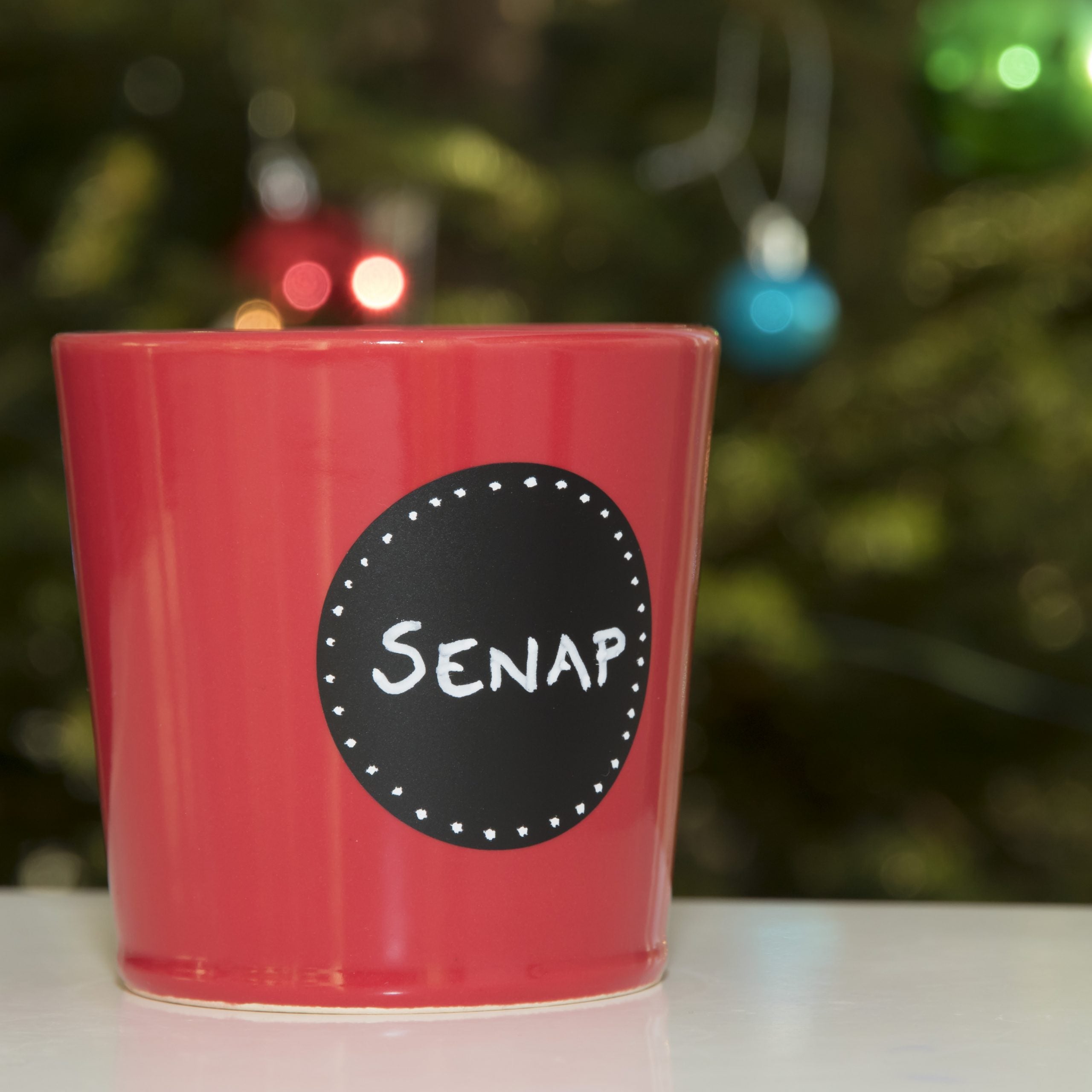 Rund etikett till senapen