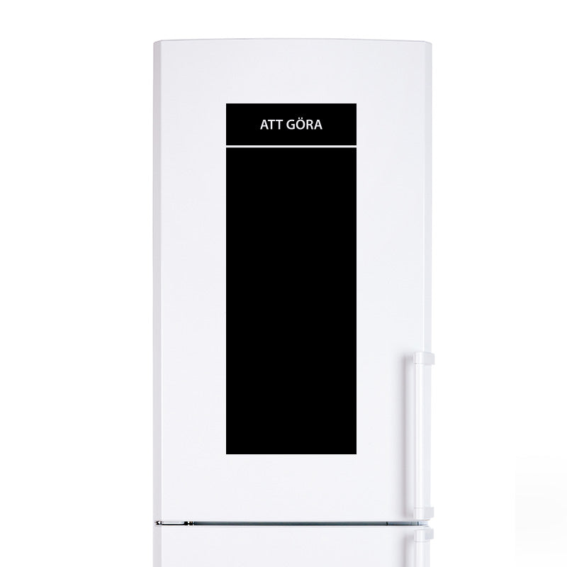 Att göra-tavla på kylskåpsdörr