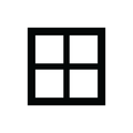 Fönster med fyra rutor