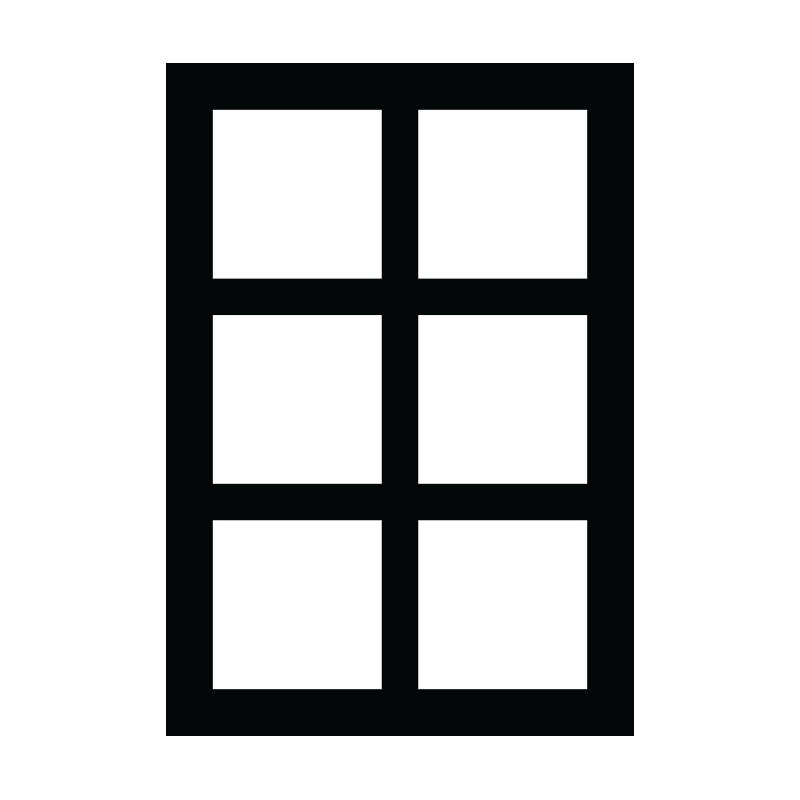 Window with six panes
