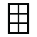 Window with six panes