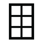 Window with six panes