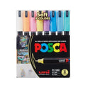 PC-1MR Soft Colors, set med 8 posca-pennor i pastellfärger