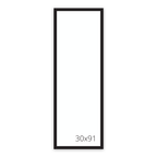 Sleek Plexi frame (30×91 cm)